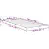 vidaXL Floor Bed Frame Old Wood 90 x 190 cm Engineered Wood