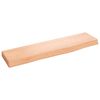 vidaXL Wall Shelf Light Brown 40x10x2 cm Treated Solid Wood Oak