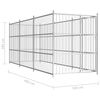 vidaXL Outdoor Dog Kennel 450x150x185 cm