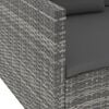 vidaXL 6 Piece Garden Lounge Set with Cushions Poly Rattan Grey