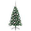 vidaXL Artificial Pre-lit Christmas Tree Green 120 cm PVC