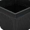 vidaXL Square Flower Pot 24 pcs Black 43 x 43 x 33.5 cm Plastic