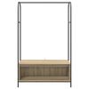 vidaXL Clothes Rack Brown Oak 100 x 44 x 160 cm Engineered Wood
