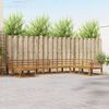 vidaXL Outdoor Sofa Set 8 pcs Natural Solid Acacia Wood