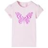 Kids' T-shirt with Cap Sleeves Soft Pink 92