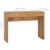 vidaXL Console Table 100x35x75 cm Solid Teak Wood