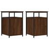 vidaXL Bedside Cabinets 2 pcs Brown Oak 40x42x60 cm Engineered Wood