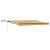 vidaXL Electric Retractable Awning Yellow, Grey and Anthracite 5 x 3 m