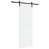 vidaXL Sliding Door 78 x 211 cm Engineered Wood White and Black
