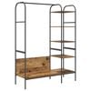 vidaXL Clothes Rack Brown Oak 120 x 44 x 160 cm Engineered Wood