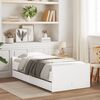 vidaXL Bed Frame with Drawers without Mattress White 100x200 cm