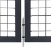vidaXL Garden Gate with Posts Steel 350x100 cm Anthracite