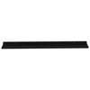 vidaXL Wall Shelves 2 pcs Black 115x9x3 cm