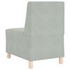 vidaXL Modular Sofa Unit Armless 3 pcs Light Grey 55 x 74 x 82 cm