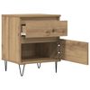 vidaXL Bedside Cabinets 2 pcs Artisan Oak 40x35x50 cm Engineered Wood