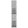 vidaXL Book Cabinet Room Divider Concrete Grey 100x24x124 cm