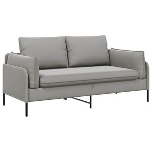 vidaXL 2-Seater Sofa 2-Seater Light Grey 188 x 81 x 89 cm Velvet