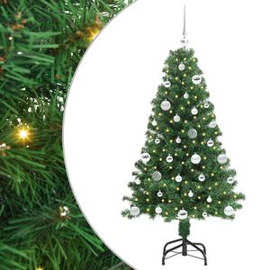 vidaXL Artificial Christmas Tree with 150 LEDs with Stand Green 150 cm