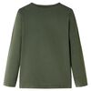Kids' T-shirt with Long Sleeves Khaki 128