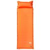 vidaXL Self Inflating Camping Mattress with Pillow 1-Person Orange