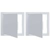 vidaXL Access Panels 2 pcs White 20 x 20 cm ABS Plastic