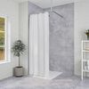 Sealskin Shower Curtain Rail Set Easy-Roll Matte Aluminium