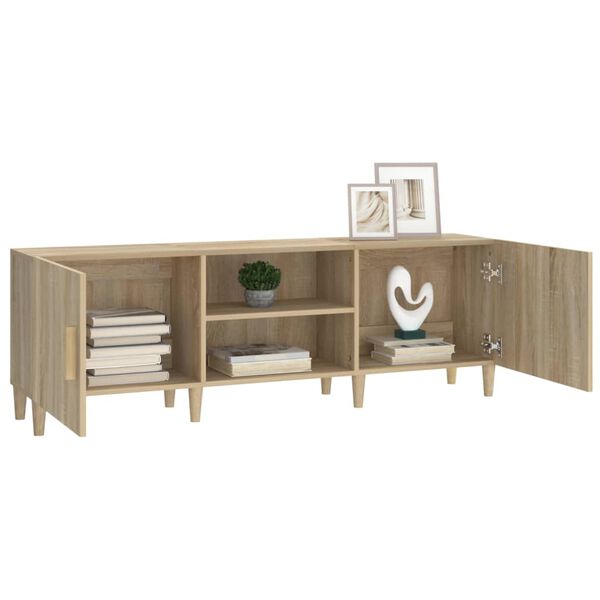 vidaXL TV Cabinet Sonoma Oak 150x30x50 cm Engineered Wood