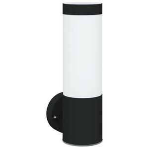 vidaXL Outdoor Wall Light Black 12 x 8.5 x 27 cm