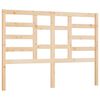 vidaXL Bed Headboard 126x4x104 cm Solid Wood Pine
