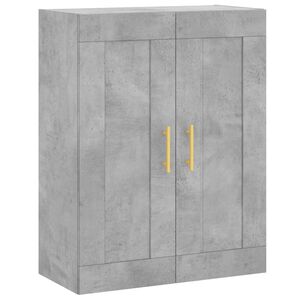 vidaXL Wall Mounted Cabinet Concrete Grey 69.5x34x90 cm Engineered Wood