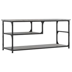 vidaXL TV Cabinet Grey Sonoma 103x38x46.5 cm Engineered Wood and Steel