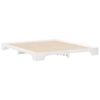 vidaXL Bed Frame White 200 x 210 cm Solid Pine Wood