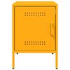 vidaXL Bedside Cabinets 2 pcs Mustard Yellow 36x39x50.5 cm Steel
