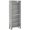 vidaXL Highboard Concrete Grey 69.5x32.5x180 cm Engineered Wood