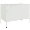 vidaXL TV Cabinet White 68x39x50.5 cm Steel