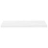 vidaXL Floating Wall Shelves 2 pcs High Gloss White 80x23.5x3.8 cm MDF