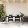 vidaXL Garden Table Black 160 x 80 x 73 cm Solid Teak wood