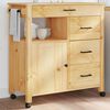 vidaXL Kitchen Trolley MONZA 84x40x88.5 cm Solid Wood Pine