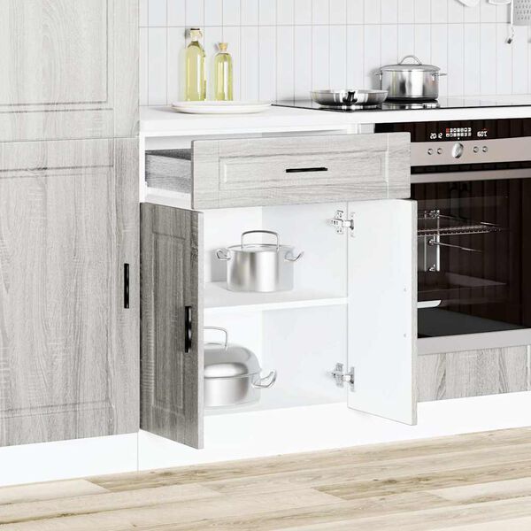 vidaXL Kitchen Base Cabinet&nbsp;Porto Grey Sonoma Engineered Wood