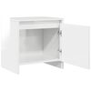 vidaXL Bedside Cabinets 2 pcs High Gloss White 45x34x44.5 cm Engineered Wood