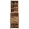 vidaXL Highboard with Drawer Old wood 40 x 41 x 135 cm Engineered wood