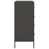 vidaXL Sideboard Black 68x39x89 cm Steel