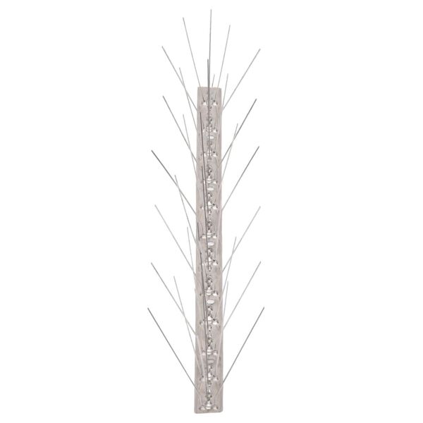 vidaXL 5-row Stainless Steel Bird & Pigeon Spikes Set of 10 5 m
