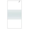 vidaXL Walk-in Shower Wall White 100x195 cm Clear ESG Glass