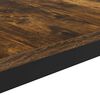 vidaXL Coffee Table Smoke Oak 40 x 40 x 36 cm Engineered Wood