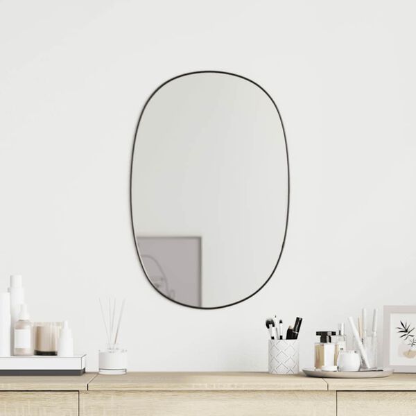 vidaXL Wall Mirror Black 50x35 cm