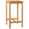 vidaXL Bar Table Natural 60 x 60 x 105 cm Solid-Teak