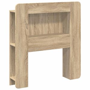 vidaXL Headboard Cabinet with Storage Sonoma Oak Engineered Wood