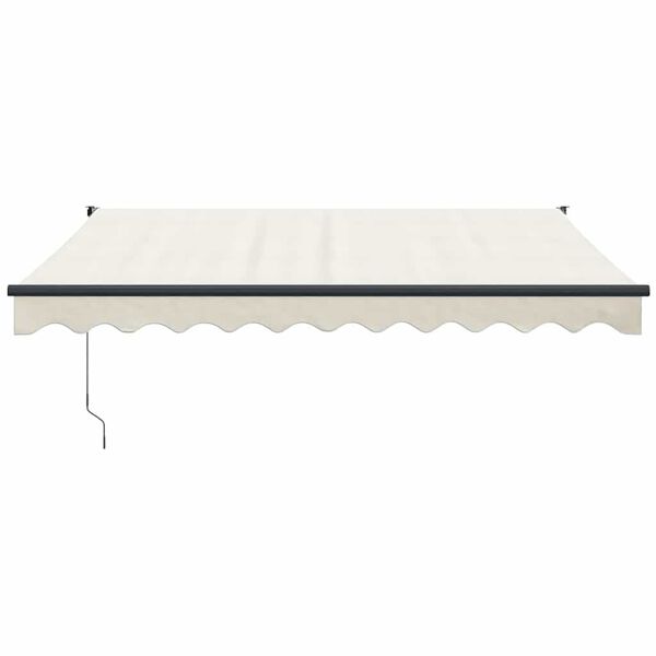 vidaXL Retractable Awning Cream 3x2.5 m Fabric and Aluminium