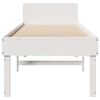 vidaXL Bed Frame without Mattress White 90x190 cm Single Solid Wood Pine